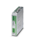 Heavy Duty Switching Power Supply Redundancy Module For Industrial Automation Systems Featuring No Sweat Installation And Built Like A Beast Durability For Rough Sites, showing dual feed connections.