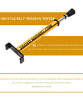 Heavy Duty Belt Tension Gauge Tool With L Shaped Pad Adjustable Up To 10 Pounds For Motorcycle And Car Belts Fast Readout