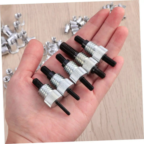 Check Out This Insane Mikinona 86 Piece Assorted Metric Rivet Nuts Kit With Easy Install Tool For Steel Jobs And Electrical Wiring. m5 m7 m8 aluminum rivet nuts in hand