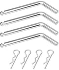 4-pack 5th Wheel Pins And Clips 1/2 Inch Diameter Fits 5th Wheel Hitch And Rail Gooseneck Hitches Galvanized Rust Resistant