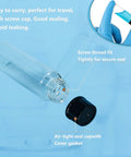 Premium 8ML Clear Borosilicate Glass Vials With Tight Screw Caps Totally Leakproof Lab Grade Storage Bottles For Beauty And Science Work Solid 20 Pack Hustle Ready For Your Daily Grind showing screw cap and vial detail.