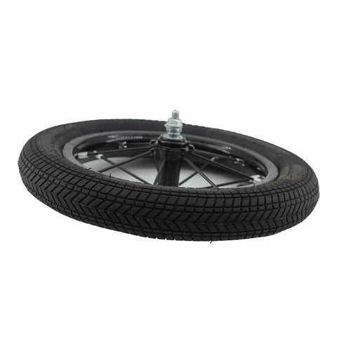12 Inch Kids Bike Front Wheel Replacement With Solid Rubber Tire And Inner Tube Included Not For Huffy Bikes Schrader Tube Ready