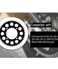 Beefed Up 420 Chain Kit With 132 Links And 45 Tooth Rear Sprocket, compatible with Chinese 50cc to 170cc pit dirt bike.