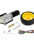 Single Shaft Metal Mecanum Wheel With 12V Encoder Motor For DIY Robot RC Car STEAM Toy 80mm Set F 80 To 1 Gear Ratio High Torque