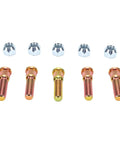 Solid Wheel Studs And Lug Nuts Kit 1/2 Inch-20 Thread Set Fits Most Cars With 5 Bolts Design For Secure Clamping And Heavy Duty Car Care, five wheel studs and lug nuts