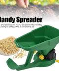 Easy Handheld Seed Spreader With 1.5L Capacity, 5 Gear Hand Crank Seeder For Lawn And Garden Fertilizer Distribution