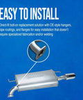 Exhaust Muffler For Chevrolet Equinox 2010 2017 And Newer Models Stainless Steel With Spun Locked Heads Easy Bolt On Installation