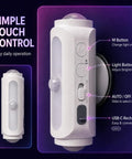 Rechargeable Motion Sensor Wall Lights Peel And Stick Sconces Set Of Two Wireless Magnetic Fixtures showing control buttons and sensors.