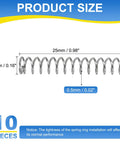 10 Pack Compression Springs 304 Stainless Steel 4mm Outer Diameter 0.5mm Wire 25mm Length Perfect for DIY Home Repairs and Shop Projects Durable Silver Tone Spare Parts