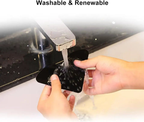 Washing a 16 Pack Rug Corner Grippers For Hardwood Floors Keep Rugs From Sliding Down, Non Slip Under Rug Tape For Wood Floors