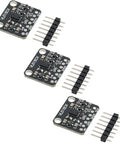 Three Pack VL6180X TOF Distance Sensor Module With Sub Millimeter Accuracy For Near Field Sensing, Gesture Recognition, Object Detection, Smart Home Automation And DIY Electronics Projects, black PCB with header pins