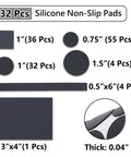 Heavy Duty Silicone Furniture Pads 132 Pack Non Slip Rubber Leg Protectors With Tack showing various sizes and shapes of silicone pads.