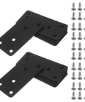 10 Pack Stainless Steel Flat Mending Brackets with Holes for Wood Cabinets Shelves Repairs Built Tough and Easy to Install