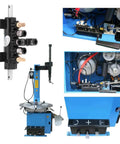 Foot Pedal Tire Air Control Valve for Tire Changer Machines with Aluminum Alloy Body and 8mm OD Tubing Connectors