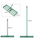 30 By 10 Inch Lawn Leveling Rake For Soil Sand Dirt Beefed Up Heavy Duty Ground Leveler, rotatable U-shaped head, dimensions shown