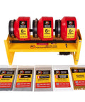 Triple Barrel Rock Tumbler Kit 18Lb Capacity Pro Grade Heavy Duty Polisher With Grit 3 barrels and grit packs