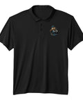 Ultimate Machinist Vise Gauge Square Set For Men Gifts High Performance Moisture Wicking CNC Tools Polo Shirt With Upf 50 Protection and Color Fast Polyester in black with illustrated design.