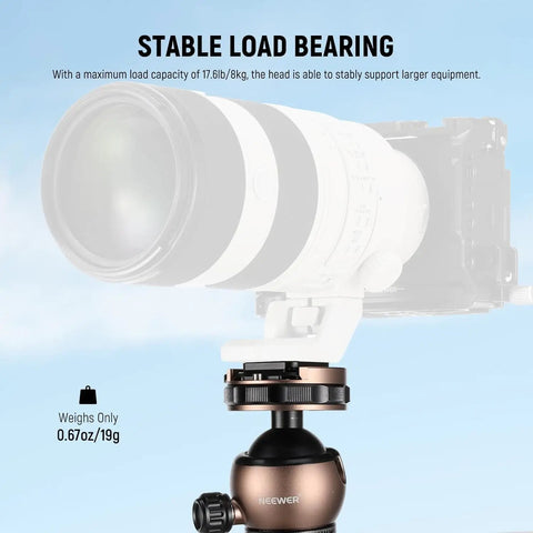 Ball head tripod mount with stable load bearing; 38mm Arca Type Quick Release Camera Plate For Strap Clip And Tripod Setup Go To Quick Switch From Shoulder Strap Includes 4 Safety Pins Compatible With Arca Swiss Ulanzi F38 Falcam F38
