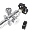 10 Inch Frost Free Anti Siphon Sillcock With 1/2 In Pex-A Expansion To 3/4 In Hose Bibb, Chrome Plated Brass Body, Lead Free, Easy Turn Handle