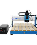 Heavy Hitting 3 Axis CNC Router Machine With 500W Air Cooled Spindle, showing sleek design and control panel for precision cutting.