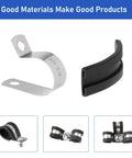 Heavy Duty 232 Piece Cable Clamps Kit With 304 Stainless Steel Rubber Cushioned Insulated P Clamps And Screws, 10 Size Assortment