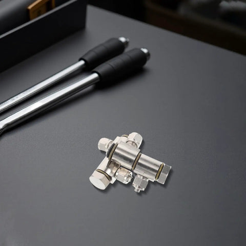 Tire Changer Spare Parts Alloy Double Hinge Connector Replacement Screws for Tire Wheel Removal Tool on dark surface