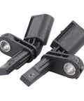 Close-up of two ABS wheel speed sensors from the All Four ABS Wheel Speed Sensor Set Front And Rear Left And Right That Fits Like A Charm