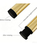 Adjustable Furniture Leg Set 4 Pack DIY Replacement Feet For Tables And Cabinets, adjustable height mechanism shown