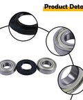 Heavy Duty Washer Tub Seal And Bearing Kit Compatible With Samsung Machines Replaces Dc62-00156A Dc97-16151B Dc97-14604D showing precision bearings and oil seal.
