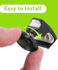 Close-up of SpeedFlex Compatible Football Helmet Chin Strap Stabilizer Kit with thumb screw and cam loc housing, easy install.