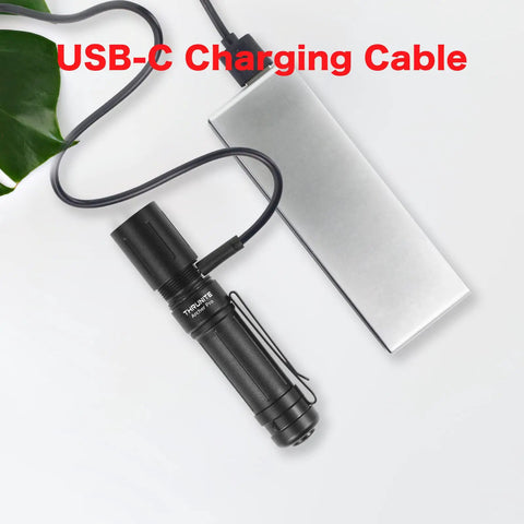 EDC Pocket Light Archer Pro High Lumen Output USB C Rechargeable LED Flashlight with charging cable