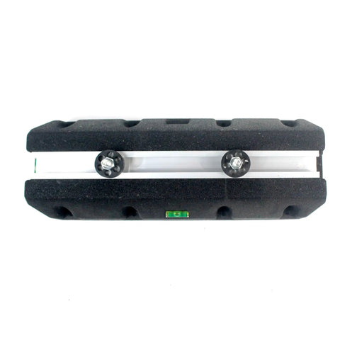 Top view of Heavy Duty Condenser Pad With Rubber Isolator Mount For Mini Split AC Units 7000 36000 BTU showing rubber base