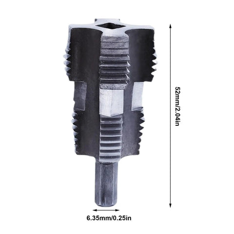 Heavy Duty Portable Pipe Internal Threader for 1/2 3/4 And 1 Inch Threads, 52mm metal construction for plumbing tasks.