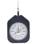 Double Needle Dial Tension Meter Grams Force Tensiometer For DIY And Machine Shop, Portable Plastic Gauge For Accurate Spring Load Testing, Valve Micro Switch And Electronic Component Diagnostics, black plastic dial gauge front view