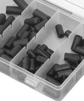 Pro Grade 80Pcs Vacuum Hat Plug Kit With Durable Rubber Caps 5 32 Inch To 3 8 Inch High Temperature Leak Proof Storage Box in compartments