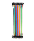 Multicolor Breadboard Jumper Wire Kit With 240 Pieces, 20Cm And 10Cm Cables for Arduino projects arranged vertically