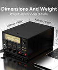Beefy 30 Amp Benchtop Power Supply Pro Grade Regulated AC To DC Converter dimensions next to laptop