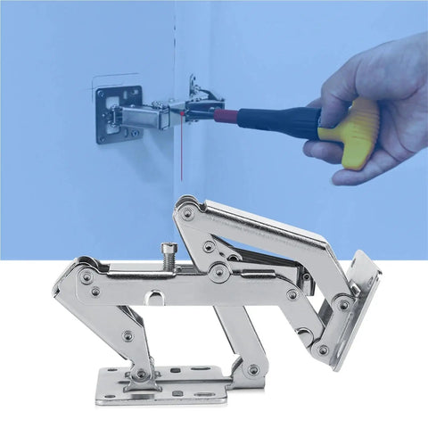 170 Degree Hydraulic Cabinet Door Hinges With Soft Close For Thick Furniture Panels showing installation process
