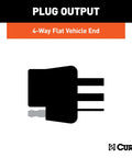 Custom Wiring Connector For 4 Way Flat Socket Plug And Play 2 Wire System Tail Light Converter Vehicle Trailer Compatibility diagram