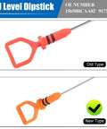 Engine Oil Dipstick Level Dip Stick Compatible With Honda Accord Pilot Odyssey Acura MDX RDX RL TL TSX ZDX Replacement Dipstick 15650RCAA02 with orange handle