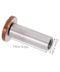 Top Shelf Stainless Steel Knife Handle Screws For Quick Blade Fabrication Featuring Straight Slot Notch, 1.4 cm length, sturdy fastener.