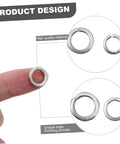 600 Piece Stainless Steel Spring Washers Set With Split Gasket Washers For Electrical Connections And Automotive Applications, finger-held