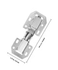 Heavy Duty Hydraulic Soft Close Cabinet Hinges With Rock Solid Buffer Dampers Crafted From Quality Cold Rolled Steel, 4.5 cm size.