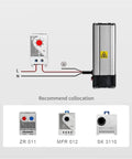 Solid Build Dc 24 Volt Aluminum Alloy Industrial Air Fan Heater For Equipment Cabinets connected with control units.
