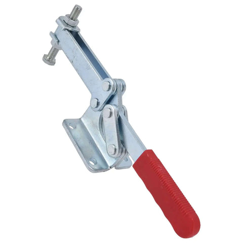 Beefy Heavy Duty Toggle Clamp 630kg Holding Power, Horizontal Quick Release Clamp with iron fixture and red handle