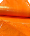 Heavy Duty Insulated Concrete Curing Blanket Cover 6x24 Foot With Foam Core And 8x8 Poly Outer Weave PE Coated Tarp Orange