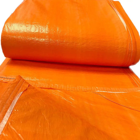 Heavy Duty Insulated Concrete Curing Blanket Cover 6x24 Foot With Foam Core And 8x8 Poly Outer Weave PE Coated Tarp Orange