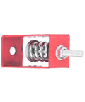Spring Vibration Isolator Mount for Low Frequency Noise Reduction, Heavy Duty 30kg To 50kg Load, Easy No Fuss Installation With Card Slots For Axial Fans, Piping, Pipelines, Hoisting Equipment And Silent Operation, red alloy spring mount