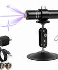 Three Head Purple Laser Level With 2M Charger And 405nm Cross And Linear Laser Generator Rechargeable Alignment Tool For Woodworking Construction And Fabric Cutting Base And AC DC Adapter Purple Line