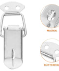 Spring Loaded Toggle Latch Catch Stainless Steel Lockable Clip for Toolboxes and Suitcases with padlock hole